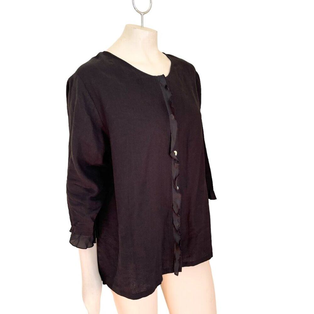 David Dart 100% Linen Lightweight Oversized Silk … - image 3